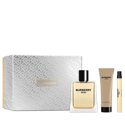 BURBERRY HERO EDT SET 100ML+75SH GEL+PEN SPRAY 10ML