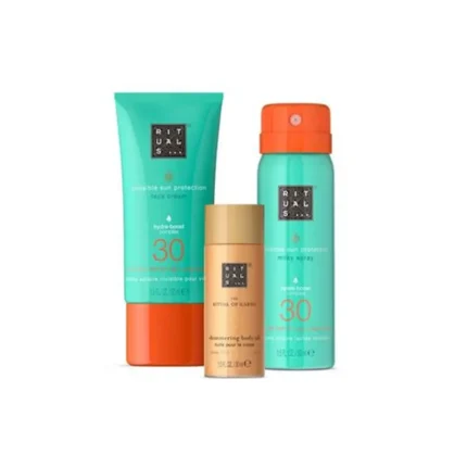 RITUALS SET THE RITUAL OF KARMA SUN TRIAL FACE CREAM 50ML+MILKY SPRAY 50ML+BODY OIL 30ML