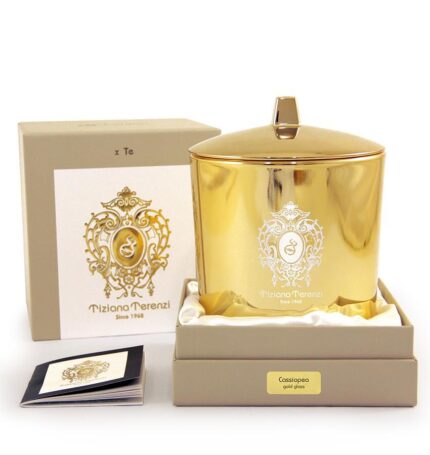TIZIANA TERENZI CASSIOPEA GOLD GLASS CANDLE 1000ML