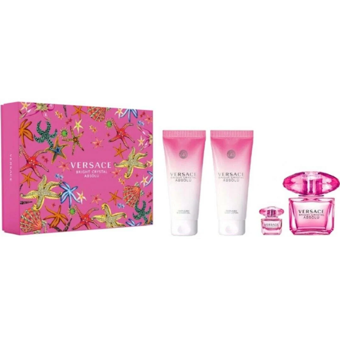 VERSACE BRIGHT CRYSTAL ABSOLU EDP 90ML+100SG+100BL+5ML VERSACE BRIGHT CRYSTAL ABSOLU EDP 90ML+100SG+100BL+5ML