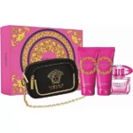 VERSACE BRIGHT CRYSTAL ABSOLU EDP 90ML+100SG+100BODY+BEAUTY CASE