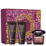 VERSACE CRYSTAL NOIR EDT 90ML+ 100SG+100BL+5ML