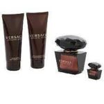 VERSACE CRYSTAL NOIR EDT 90ML+ 100SG+100BL+5ML
