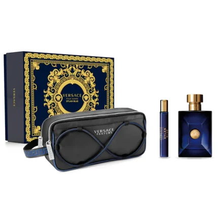 VERSACE DYLAN BLUE POUR HOMME 100ML+10ML+BLACK TROUSSE