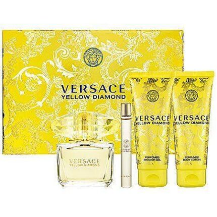 VERSACE YELLOW DIAMOND EDT 90ML+100SG+100BL+5ML