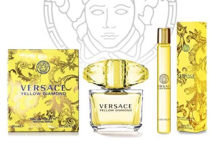 VERSACE YELLOW DIAMOND EDT 90ML+100SG+100BL+5ML