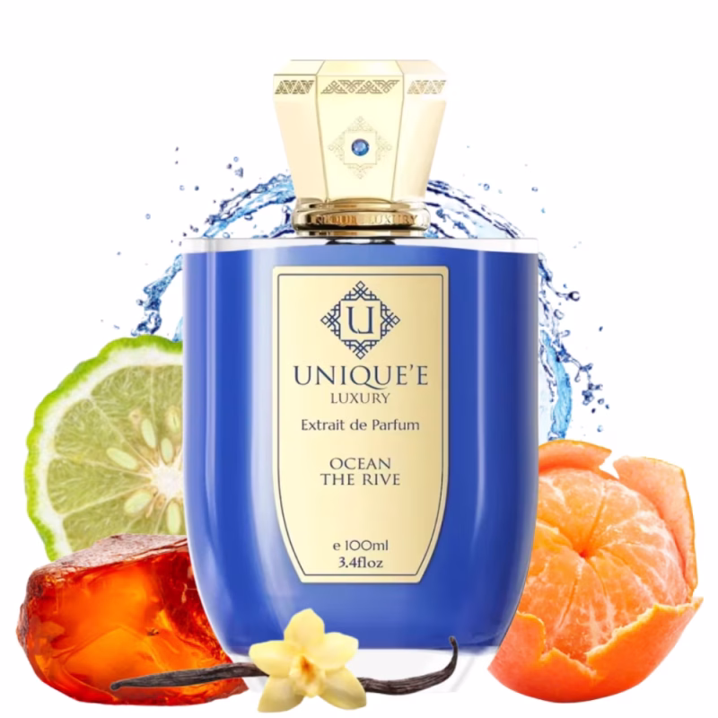 UNIQUE`E LUXURY OCEAN THE RIVE BLUE BOTTLE BLUE SWAROVSKI U 100ML без опаковка с капачка